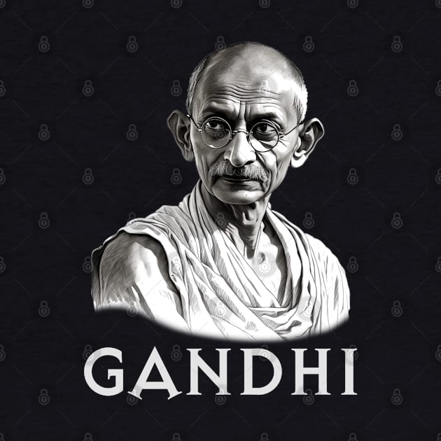 Mahatma Gandhi by UrbanLifeApparel